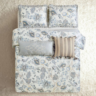 Spartina Ruffle w/ Embroidery Throw Pillow