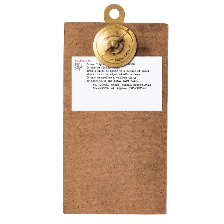 Puebco | Screw Clipboard