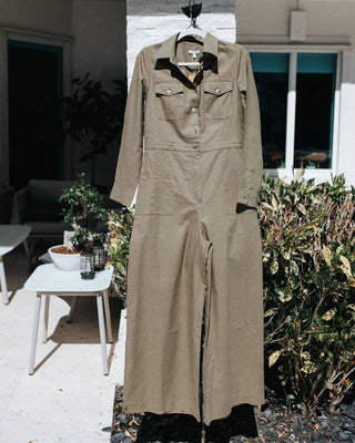 The Farmer's Daughter | Garden Linen Jumpsuit