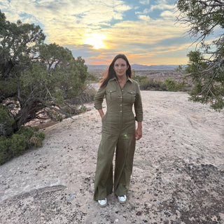 The Farmer's Daughter | Garden Linen Jumpsuit