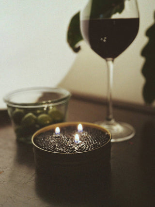 Caviar Tin Candle | Champagne Notes