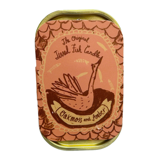 Oakmoss amber soy candle moody home fragrance, wood-paneled study aesthetic styling