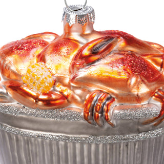 Glass Crab Bushel Ornament