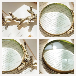 Gilded Branch Magnifying Glass Vagabond Vintage